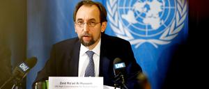 UN-Menschenrechtskommissar Zeid Ra'ad Al Hussein in Genf.