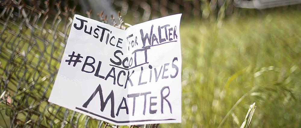 Der Tod von Walter Scott hatte in den USA Empörung ausgelöst.