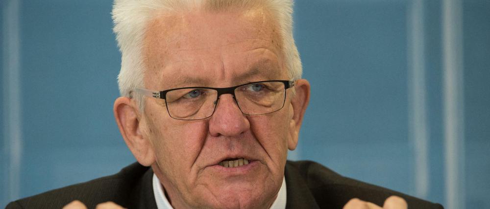 Der baden-württembergische Ministerpräsident Winfried Kretschmann (Bündnis 90/Die Grünen). 