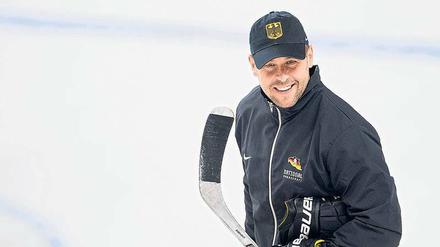 Gut drauf. Eishockey-Bundestrainer Marco Sturm verspricht viel. Foto: Marius Becker/dpa