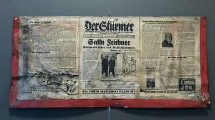 Judenhetze im "Stürmer", der antisemitischen NS-Wochenzeitung. 