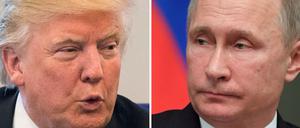 Persönliches Gespräch geplant: US-Präsident Trump (links) und der russische Präsident Putin 
