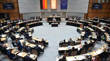 Die Abgeordneten am 4.5.2017 bei der Sitzung des Berliner Abgeordnetenhauses.