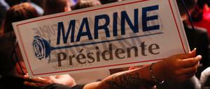 Anhänger von Marine Le Pen im Präsidentschaftswahlkampf 2017.