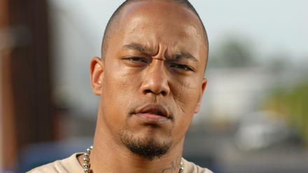 Der damalige Rapper Deso Dogg, mit bürgerlichem Namen Denis Cuspert, posiert am 20.06.2005 in Berlin.
