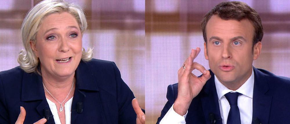 Knallhartes Duell: Marine Le Pen und Emmanuel Macron vor der Stichwahl