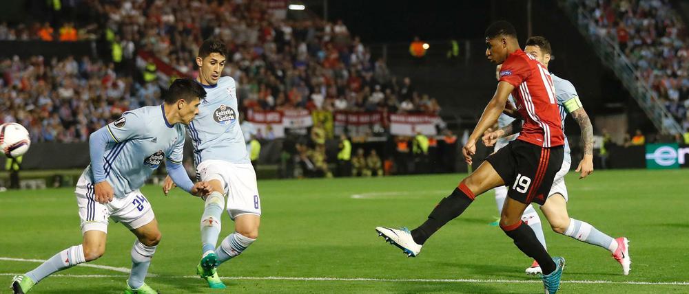 Marcus Rashford entschied das Spiel mit einem direkten Freistoßtor.