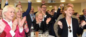 Wahlparty in Kiel: Die CDU wird stärkste Kraft im Landtag von Schleswig-Holstein.