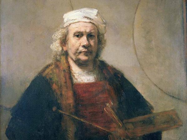 Rembrandts „Selbstporträt mit zwei Kreisen“ (um 1665-1669)