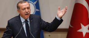 Der türkische Präsident Erdogan in Ankara. 