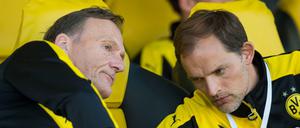 Nicht einer Meinung: Hans-Joachim Watzke (l.) und Thomas Tuchel.
