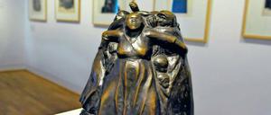 Protest und Pathos. Käthe-Kollwitz-Bronzeskulptur „Turm der Mütter“, 1937/38, im Kollwitz-Museum.