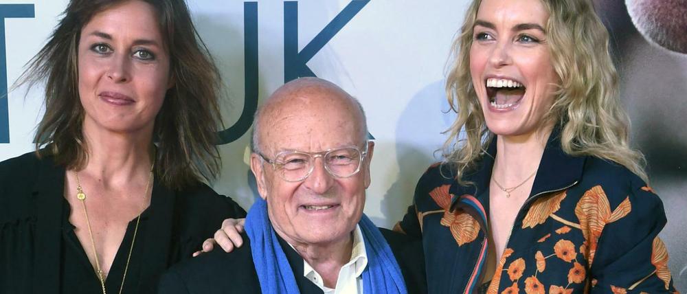 "Return to Montauk"-Regisseur Volker Schlöndorff mit den Schauspielerinnen Susanne Wolff (l.) und Nina Hoss bei der Berlinale im Februar 2017. 