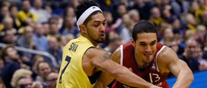 Albas Peyton Siva (l) vermissten die Berliner in den vergangenen Monaten schmerzlich. Auch sein Einsatz gegen Bayern ist sehr fraglich.