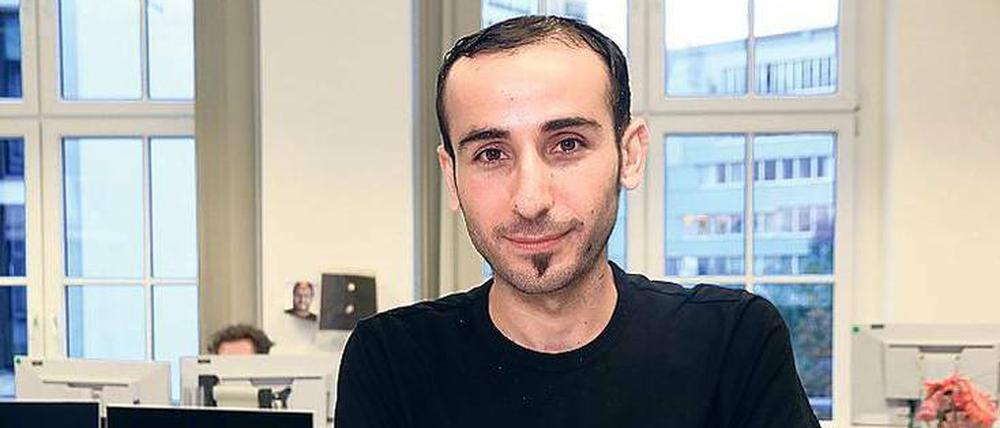 Hussein Ahmad hat während seines Sprachkurses in einem Falafel-Imbiss gearbeitet.