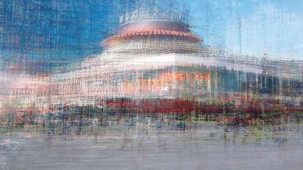 Anderer Blickwinkel. Bekannte Motive, ungewöhnlich zusammengesetzt. Hier das Café Kranzler.