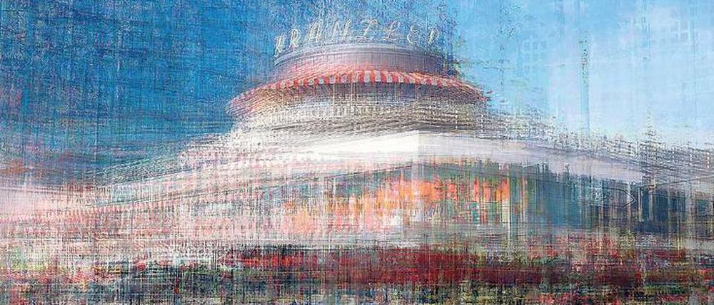 Anderer Blickwinkel. Bekannte Motive, ungewöhnlich zusammengesetzt. Hier das Café Kranzler.