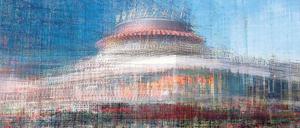 Anderer Blickwinkel. Bekannte Motive, ungewöhnlich zusammengesetzt. Hier das Café Kranzler.