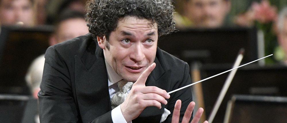 "Genug ist genug": Der venezolanische Dirigent Gustavo Dudamel protestiert gegen Maduros Regierung. Hier dirigiert er das Neujahrskonzert der Wiener Philharmoniker.  