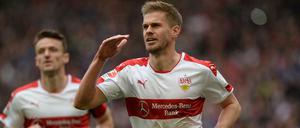 Torjäger Simon Terodde ist mit dem VfB fast am Ziel.