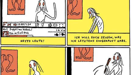 Sinnsucher: Eine Seite aus "The Artist: Der Schnabelprinz".