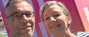 Selfiezeit: Tanja und Johnny Haeusler sind Gründer und Organisatoren der re:publica. Was 2007 mit ein paar hundert Teilnehmern in der Kalkscheune begann, ist zur größten Digitalmesse Europas geworden. 