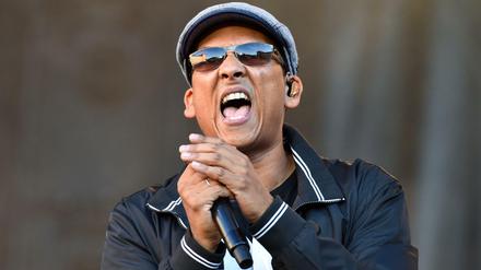 Xavier Naidoo bei einem Auftritt 2015 in Mannheim. 