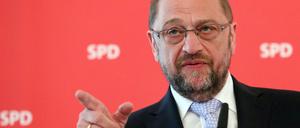 Der SPD-Vorsitzende und Kanzlerkandidat Martin Schulz am Mittwoch bei einem Bürgerforum in Rostock.