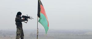 Das Bild aus dem Jahr 2016 zeigt afghanische Sicherheitskräfte im Kampf den Chardara-Distrikt in der Provinz Kundus. 