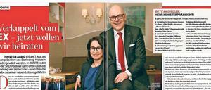 Verhängnisvoll: Das "Bunte"-Interview von Torsten Albig und seiner neuen Lebensgefährtin.
