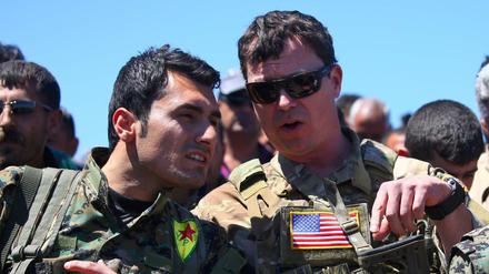Die Kurdenmiliz YPG und die Streitkräfte der USA arbeiten in Nordsyrien zusammen - zum Leidwesen der Türkei.