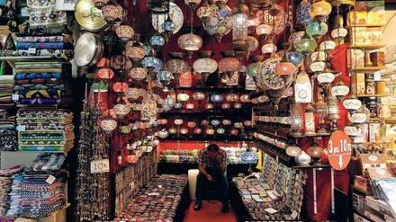 Das Angebot auf dem Großen Basar richtete sich vor allem an Touristen aus Europa und den USA.