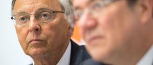 Wolfgang Bosbach (links) neben dem Spitzenkandidat der NRW-CDU für die Landtagswahl, Armin Laschet. 