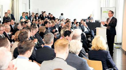 Fast 300 Experten hatten sich zum 7. eMobility Summit beim Tagesspiegel angemeldet.