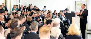 Fast 300 Experten hatten sich zum 7. eMobility Summit beim Tagesspiegel angemeldet.