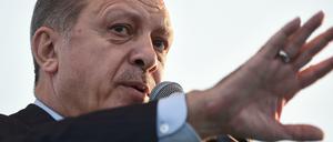 Der türkische Präsident Erdogan bei einer Rede Anfang Mai in Istanbul.