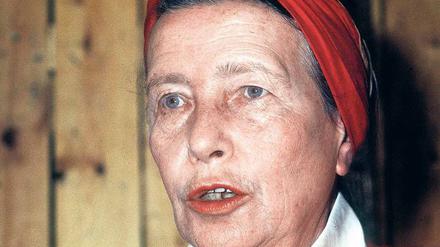 Ikone des Feminismus. Die Philosophin und Schriftstellerin Simone de Beauvoir. Sie starb 1986 in Paris.