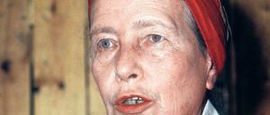 Ikone des Feminismus. Die Philosophin und Schriftstellerin Simone de Beauvoir. Sie starb 1986 in Paris.