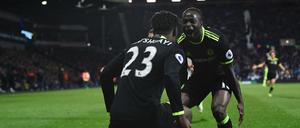 Der eingewechselte Michy Batshuayi feiert seinen Siegtreffer.