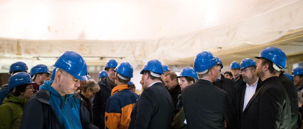 Die Baustelle der Staatsoper in Berlin.