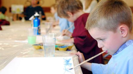 Eine Vorschulklasse aus Berlin-Zehlendorf. Geht es nach der FDP, sollen alle Kinder in solche Einrichtungen. 