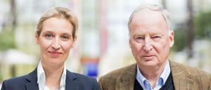 AfD-Spitzenkandidaten für die Bundestagswahl: Alice Weidel und Alexander Gauland. 