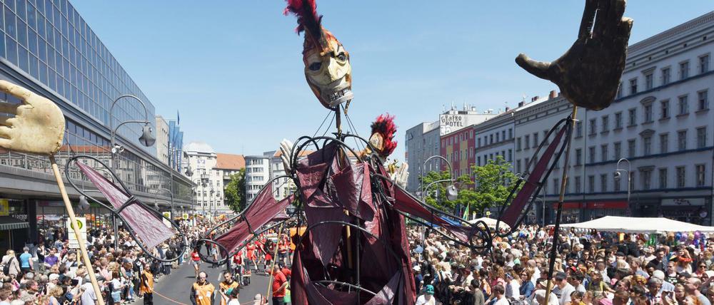 Figuren vom Maskenchor Hela Rido. 