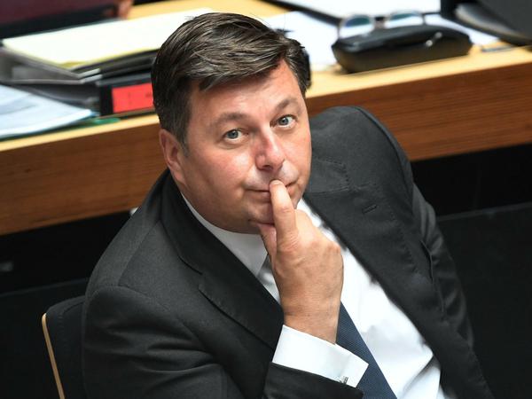 Der Berliner Innensenator Andreas Geisel im Abgeordnetenhaus.