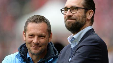 Vorfreude. Pal Dardai und Michael Preetz stehen vor der ersten Europapokalteilnahme seit acht Jahren. 