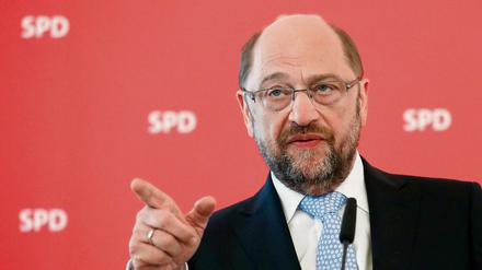 Der SPD-Vorsitzende und Kanzlerkandidat Martin Schulz.
