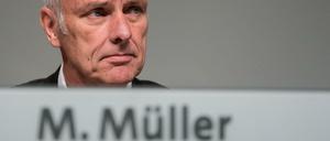 Nun auch im Fokus der Ermittler: Matthias Müller, Vorstandsvorsitzender der Volkswagen AG, hier auf der VW-Hauptversammlung am 10. Mai dieses Jahres. 