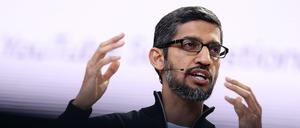 Will mit künstlicher Intelligenz unseren Alltag organisieren: Google-Chef Sundar Pichai Foto: Justin Sullivan/Getty Images/AFP