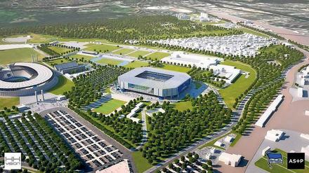 Favorit der Fans. Ein Stadion-Neubau neben dem Olympiastadion.