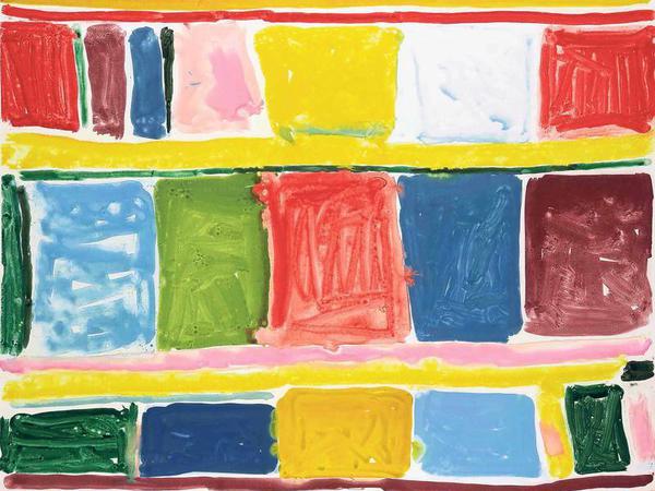 Alle meine Farben. Das Bild „StW 16 014“ von Stanley Whitney aus dem Jahr 2016.